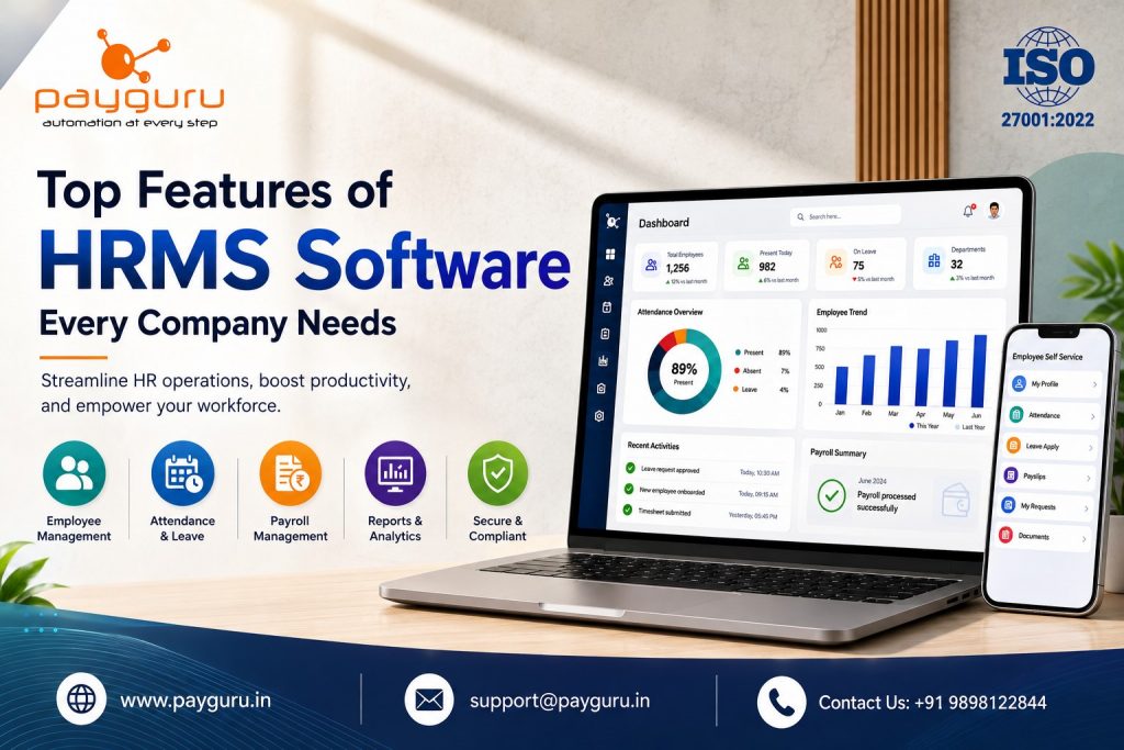 Top Features of HRMS Software Every Company Needs